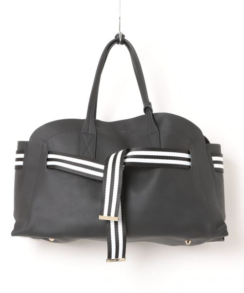 Scrap Book（スクラップブック）の「【atneK】ラインベルトトートバッグ（トートバッグ・レディース・ブラック・FREE）」の7枚目の写真