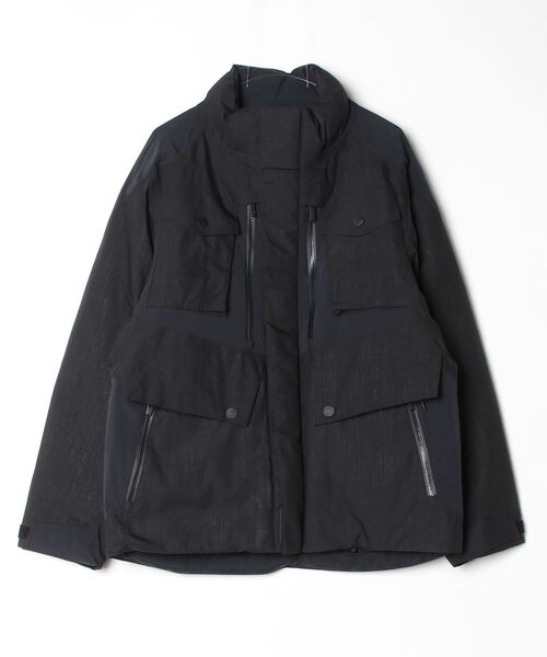 WHITE MOUNTAINEERING(ホワイトマウンテニアリング)の「【White Mountaineering/ホワイトマウンテニアリング】別注 SAITOS 3L HYBRID DOWN JACKET(ダウンジャケット/コート・メンズ・ブラック・3)」の1枚目の写真