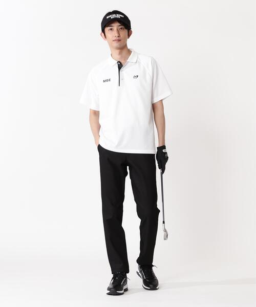 MASTER BUNNY EDITION（マスターバニーエディション）の「【MASTER BUNNY EDITION】格子ジャガード半袖ポロシャツ（ポロシャツ・メンズ・ホワイト・MEDIUM）」の8枚目の写真