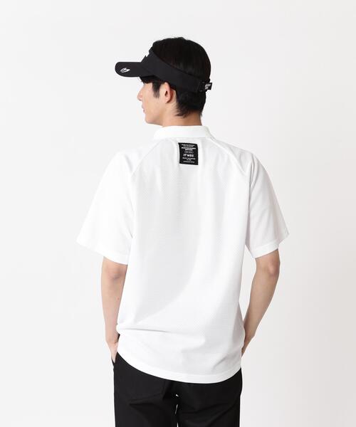 MASTER BUNNY EDITION（マスターバニーエディション）の「【MASTER BUNNY EDITION】格子ジャガード半袖ポロシャツ（ポロシャツ・メンズ・ホワイト・MEDIUM）」の3枚目の写真