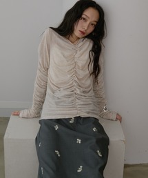 Aunt Marie's（アントマリーズ）の「シャーリングシアートップス（Tシャツ/カットソー）」