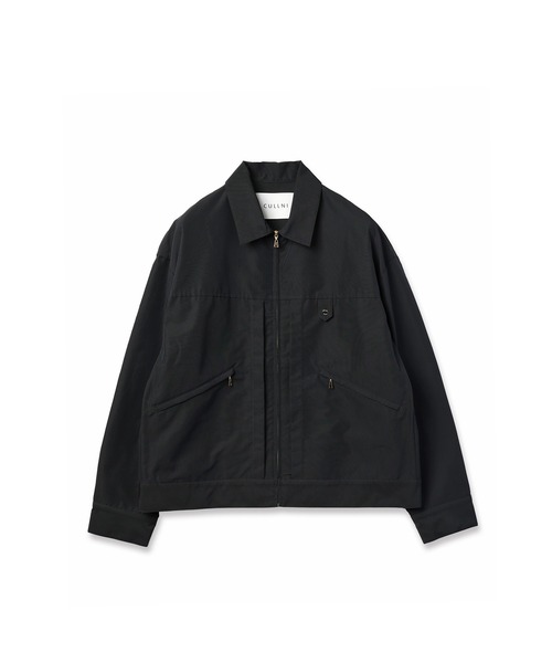 CULLNI(クルニ)の「Front Pleated Zip Up Blouson(ブルゾン・メンズ・ブラック/ブルー・1/2)」の1枚目の写真