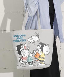 "09"≪PEANUTS≫1ポケット ナイロン プリント トートバッグ