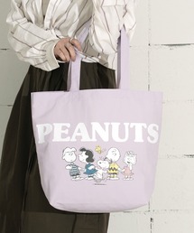 "09"≪PEANUTS≫1ポケット ナイロン プリント トートバッグ