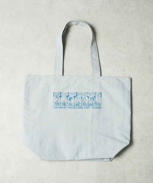 PEANUTS(ピーナッツ)の「"09"≪PEANUTS≫1ポケット ナイロン プリント トートバッグ(トートバッグ・レディース・ライラック/ベージュ/グレー・ONE SIZE)」の11枚目の写真