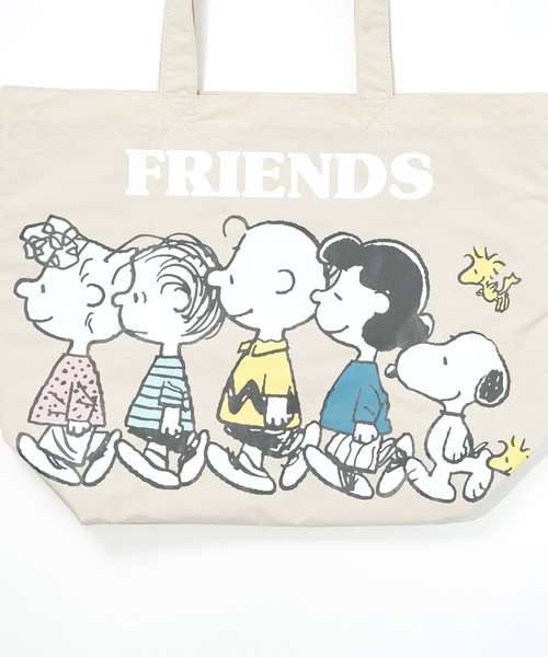 PEANUTS(ピーナッツ)の「"09"≪PEANUTS≫1ポケット ナイロン プリント トートバッグ(トートバッグ・レディース・ライラック/ベージュ/グレー・ONE SIZE)」の17枚目の写真