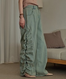 mideal｜マイディール（レディース）のデニムパンツ（ブルー・ネイビー