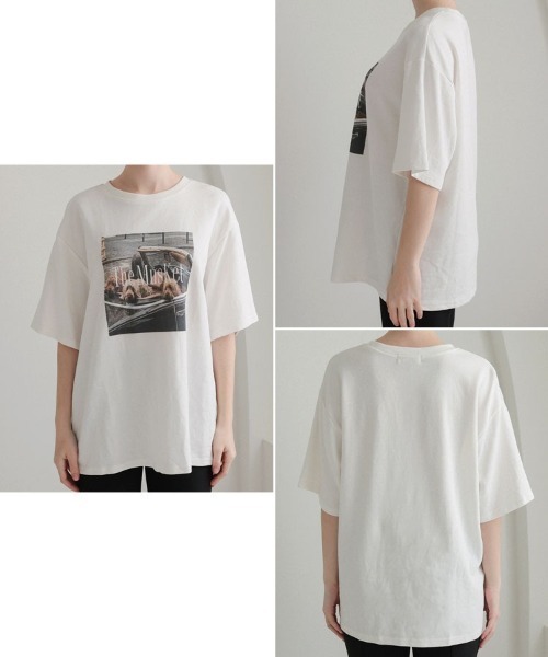 DONOBAN（ドノバン）の「レトロドッグフォトTee（Tシャツ/カットソー・レディース・ブラウン/ホワイト・ONE SIZE）」の20枚目の写真