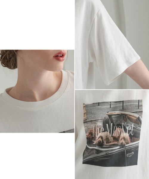 DONOBAN（ドノバン）の「レトロドッグフォトTee（Tシャツ/カットソー・レディース・ブラウン/ホワイト・ONE SIZE）」の21枚目の写真