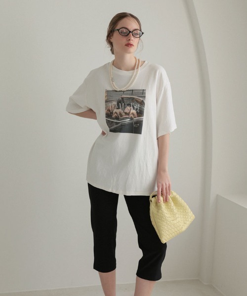 DONOBAN（ドノバン）の「レトロドッグフォトTee（Tシャツ/カットソー・レディース・ブラウン/ホワイト・ONE SIZE）」の8枚目の写真