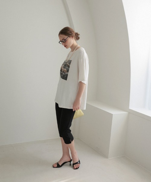 DONOBAN（ドノバン）の「レトロドッグフォトTee（Tシャツ/カットソー・レディース・ブラウン/ホワイト・ONE SIZE）」の9枚目の写真