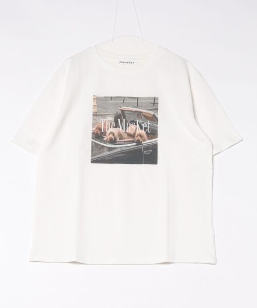 DONOBAN（ドノバン）の「レトロドッグフォトTee（Tシャツ/カットソー・レディース・ブラウン/ホワイト・ONE SIZE）」の14枚目の写真