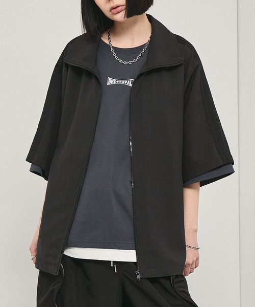 Alfred Alex(アルフレッドアレックス)の「【Alfred Alex】Oversized Zip-Up Track Jacket / サイドライン オーバーサイズ トラックジャケット【セットアップ対応】(ジャージ・メンズ・スミクロ/スモークグレー/グレー・M/L)」の19枚目の写真