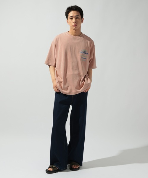niko and...（ニコアンド）の「ネオン刺繍Tシャツ（Tシャツ/カットソー・メンズ・オフホワイト/ブルー/ブラック/オレンジ・MEDIUM/LARGE）」の10枚目の写真