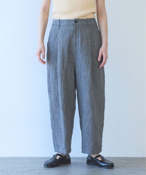 yuni(ユニ )の「△Hemp/C herringbone back gum pants(その他パンツ・レディース・ブラック/ベージュ・S/M)」の18枚目の写真
