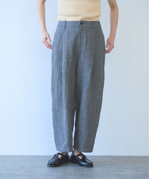 yuni(ユニ )の「△Hemp/C herringbone back gum pants(その他パンツ・レディース・ブラック/ベージュ・S/M)」の19枚目の写真