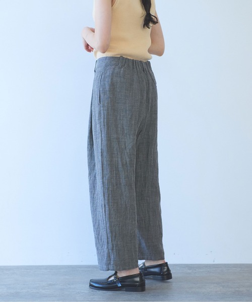yuni(ユニ )の「△Hemp/C herringbone back gum pants(その他パンツ・レディース・ブラック/ベージュ・S/M)」の20枚目の写真