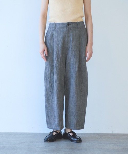 yuni(ユニ )の「△Hemp/C herringbone back gum pants(その他パンツ・レディース・ブラック/ベージュ・S/M)」の22枚目の写真