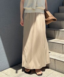 NOLLEY'S（ノーリーズ）の「【WEB＆一部店舗限定】《セットアップ対応》ウォッシャブルサンドウォッシュナロースカート（スカート）」