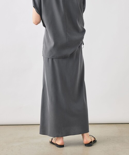 NOLLEY’S（ノーリーズ）の「【WEB限定】《セットアップ対応》ウォッシャブルサンドウォッシュナロスカート（スカート・レディース・チャコールグレー・38/36）」の8枚目の写真