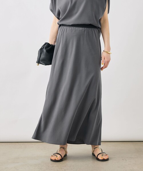 NOLLEY’S（ノーリーズ）の「【WEB限定】《セットアップ対応》ウォッシャブルサンドウォッシュナロスカート（スカート・レディース・チャコールグレー・38/36）」の12枚目の写真