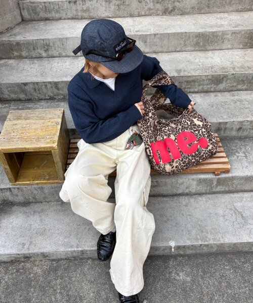 CIAOPANIC TYPY(チャオパニックティピー)の「【UNISEX】【WEB限定】デカロゴニュースペーパーバッグ(ショルダーバッグ・レディース・グレー/オレンジ/ベージュ・ONE SIZE)」の12枚目の写真