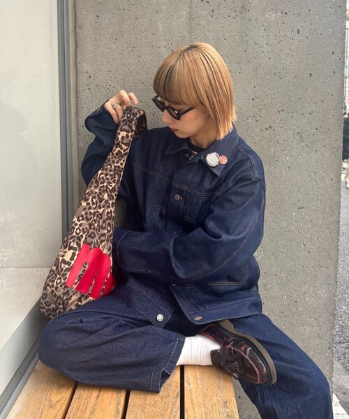 CIAOPANIC TYPY(チャオパニックティピー)の「【UNISEX】【WEB限定】デカロゴニュースペーパーバッグ(ショルダーバッグ・レディース・グレー/オレンジ/ベージュ・ONE SIZE)」の14枚目の写真