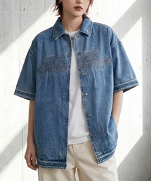 【FUBU/フブ】DENIM WARM UP SHIRTS/デニムウォームアップシャツ
