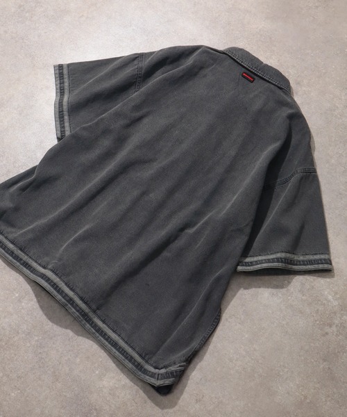 FUBU( フブ)の「【FUBU/フブ】DENIM WARM UP SHIRTS/デニムウォームアップシャツ(シャツ/ブラウス・メンズ・ライトブルー/ブラック・XL/M/L)」の21枚目の写真