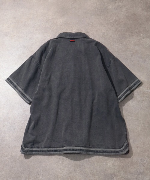 FUBU( フブ)の「【FUBU/フブ】DENIM WARM UP SHIRTS/デニムウォームアップシャツ(シャツ/ブラウス・メンズ・ライトブルー/ブラック・XL/M/L)」の20枚目の写真
