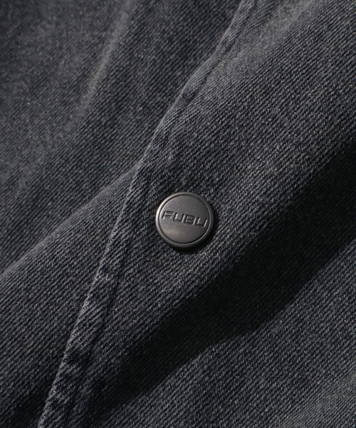 FUBU( フブ)の「【FUBU/フブ】DENIM WARM UP SHIRTS/デニムウォームアップシャツ(シャツ/ブラウス・メンズ・ライトブルー/ブラック・XL/M/L)」の22枚目の写真