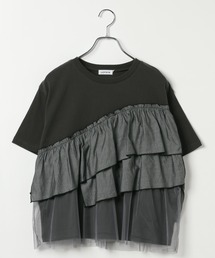 Tシャツ/カットソー（グレー/灰色系・フリル）ファッション通販 - ZOZOTOWN