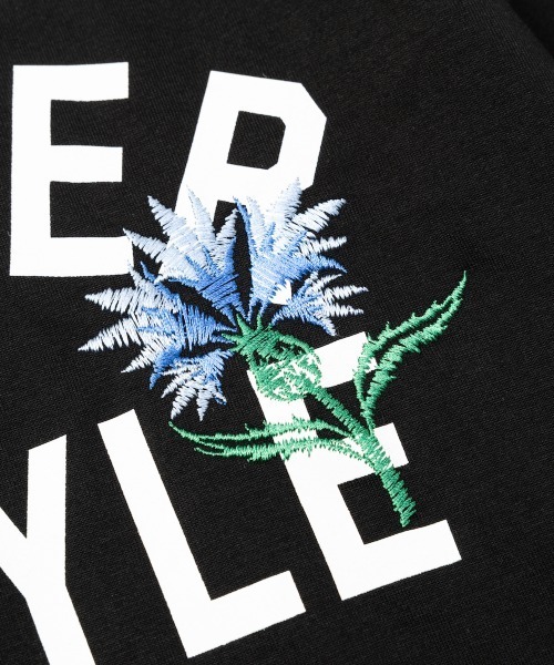 rehacer(レアセル)の「rehacer TEE : Botanical Collage Logo TEE / ボタニカル カレッジロゴ T-shirt(Tシャツ/カットソー・メンズ・ブラック/ホワイト・SMALL/MEDIUM/LARGE/X-LARGE)」の14枚目の写真