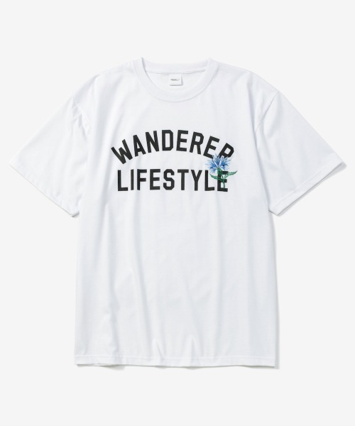 rehacer(レアセル)の「rehacer TEE : Botanical Collage Logo TEE / ボタニカル カレッジロゴ T-shirt(Tシャツ/カットソー・メンズ・ブラック/ホワイト・SMALL/MEDIUM/LARGE/X-LARGE)」の10枚目の写真