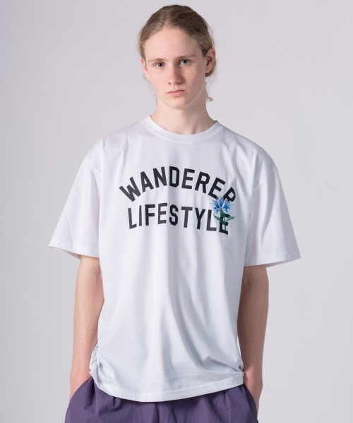 rehacer(レアセル)の「rehacer TEE : Botanical Collage Logo TEE / ボタニカル カレッジロゴ T-shirt(Tシャツ/カットソー・メンズ・ブラック/ホワイト・SMALL/MEDIUM/LARGE/X-LARGE)」の4枚目の写真