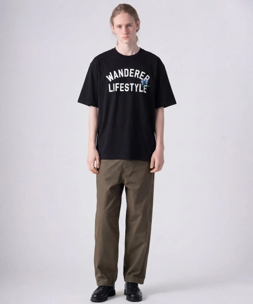 rehacer(レアセル)の「rehacer TEE : Botanical Collage Logo TEE / ボタニカル カレッジロゴ T-shirt(Tシャツ/カットソー・メンズ・ブラック/ホワイト・SMALL/MEDIUM/LARGE/X-LARGE)」の15枚目の写真