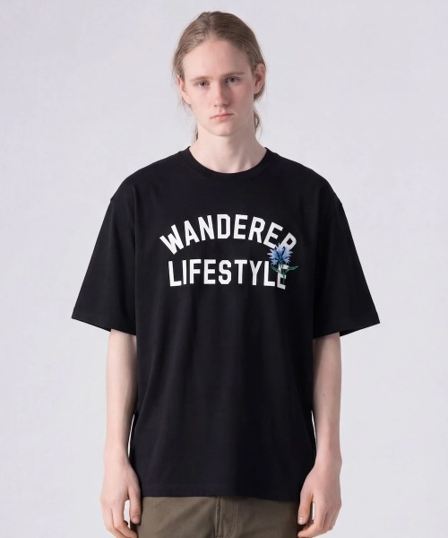 rehacer(レアセル)の「rehacer TEE : Botanical Collage Logo TEE / ボタニカル カレッジロゴ T-shirt(Tシャツ/カットソー・メンズ・ブラック/ホワイト・SMALL/MEDIUM/LARGE/X-LARGE)」の18枚目の写真