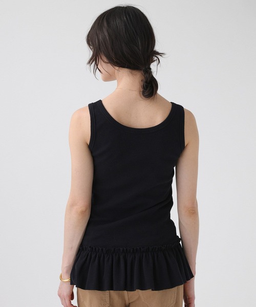 BABYLONE（バビロン）の「ペプラムフリルタンク（タンクトップ・レディース・ホワイト/ブラック・フリー）」の11枚目の写真