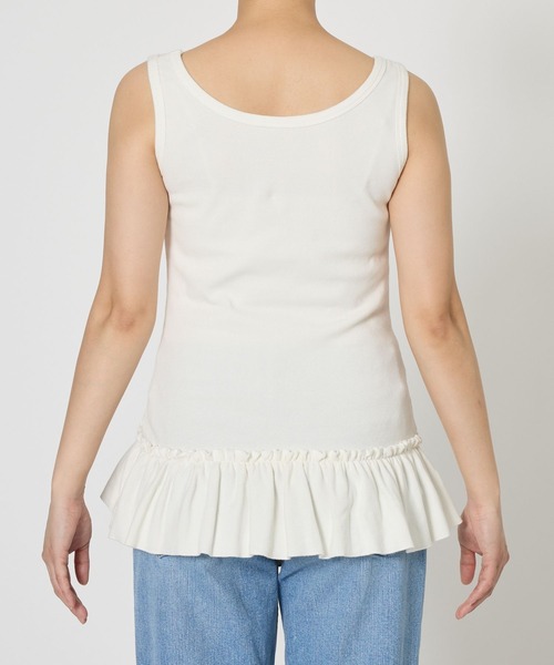 BABYLONE（バビロン）の「ペプラムフリルタンク（タンクトップ・レディース・ホワイト/ブラック・フリー）」の17枚目の写真