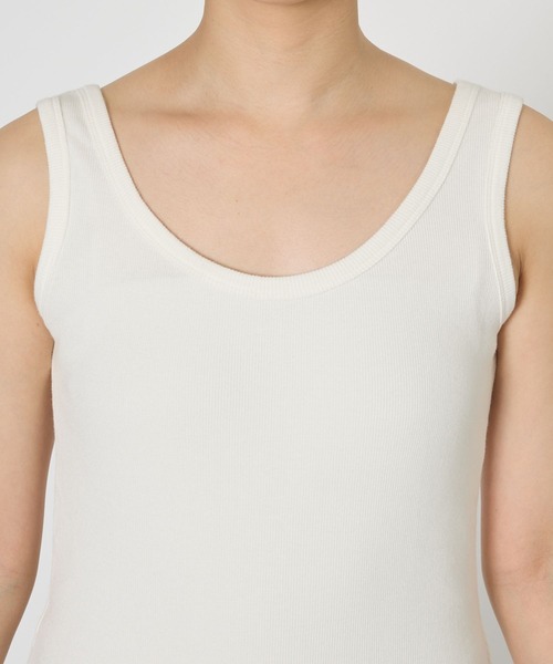 BABYLONE（バビロン）の「ペプラムフリルタンク（タンクトップ・レディース・ホワイト/ブラック・フリー）」の18枚目の写真