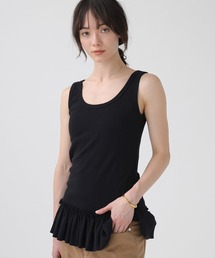 CHANEL ブラック フリル タンクトップ Mサイズ タンクトップ（ブラック/黒色系・フリル）ファッション通販 - ZOZOTOWN