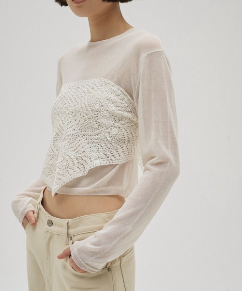 Compact Sheer Knit（ニット/セーター）｜TODAYFUL（トゥデイフル）の
