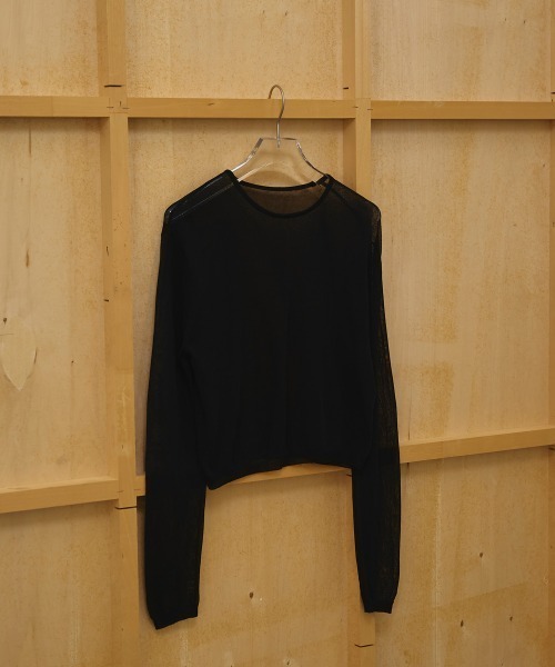 カットソー(長袖/七分) todayful  Slit Sheer Knit todayful】Slit Sheer Knit - メルカリ