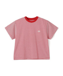 DANTON | Women's Short Sleeve Cropped T-shirt Stripe(Tシャツ/カットソー)