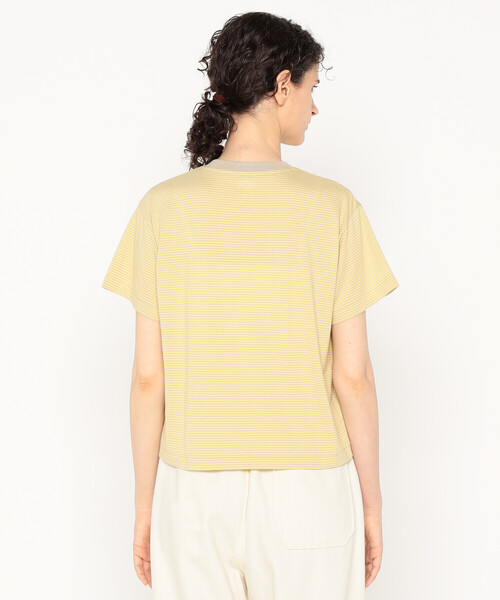 DANTON（ダントン）の「Women's Short Sleeve Cropped T-shirt Stripe（Tシャツ/カットソー・レディース・グレー系その他/イエロー系その他/レッド系その他/ブルー系その他/ブルー系その他5・S/M）」の10枚目の写真