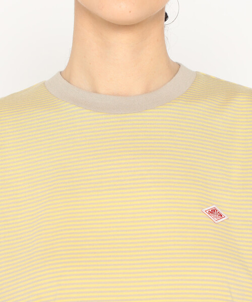 DANTON（ダントン）の「Women's Short Sleeve Cropped T-shirt Stripe（Tシャツ/カットソー・レディース・グレー系その他/イエロー系その他/レッド系その他/ブルー系その他/ブルー系その他5・S/M）」の11枚目の写真
