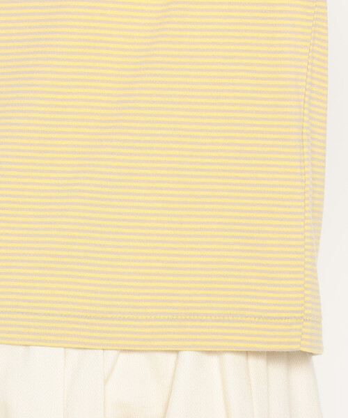 DANTON（ダントン）の「Women's Short Sleeve Cropped T-shirt Stripe（Tシャツ/カットソー・レディース・グレー系その他/イエロー系その他/レッド系その他/ブルー系その他/ブルー系その他5・S/M）」の13枚目の写真