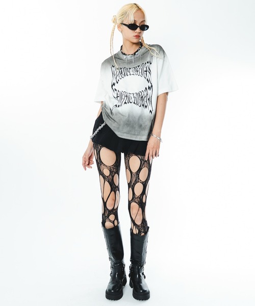 SHORT ROUND(ショートラウンド)の「SHORT ROUND/グラデーションロゴT(Tシャツ/カットソー・メンズ・ホワイト系その他/ブラック系その他・LARGE/MEDIUM)」の19枚目の写真