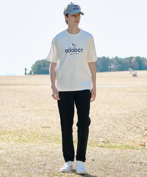 adabat(アダバット)の「【ADABAT NAVY】接触冷感/抗菌防臭/消臭 アイスクリアコットン半袖ロゴT(Tシャツ/カットソー・メンズ・ブラウン系その他/ブラック/ネイビー/ピンク/ホワイト・50/48/46)」の9枚目の写真