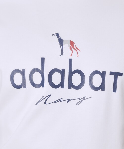 adabat(アダバット)の「【ADABAT NAVY】接触冷感/抗菌防臭/消臭 アイスクリアコットン半袖ロゴT(Tシャツ/カットソー・メンズ・ブラウン系その他/ブラック/ネイビー/ピンク/ホワイト・50/48/46)」の14枚目の写真